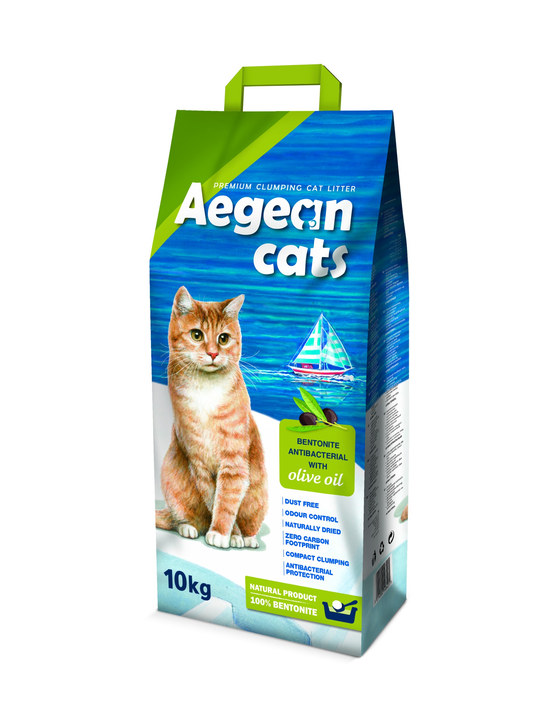 AEGEAN CATS OLIVE OIL (ANTIBACTERIAL) FINE-GRAINED 10kg
